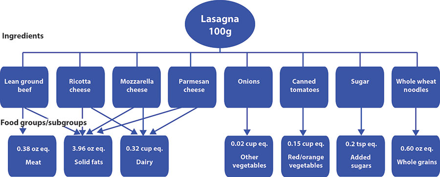 Figure 2: Lasagna 100g